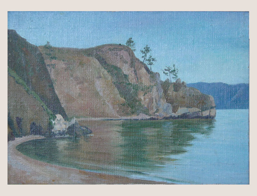 «Берег острова Ольхон.» 2009 год.   х.м., фт. 40 x 60