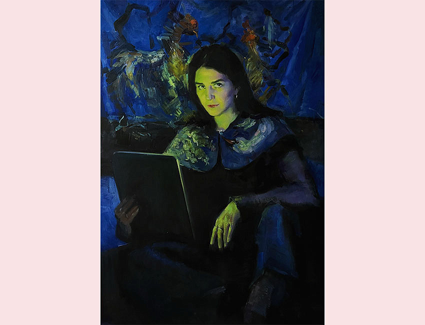П. М. Абдулаева. Портрет Кати. Berd. Холст, масло, 100х70 см, 2026 г. 