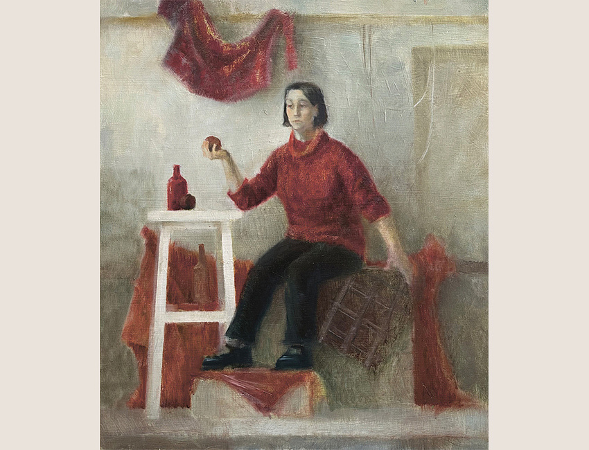 Ким М. Девушка с яблоком. Преподаватель Белов А. В.