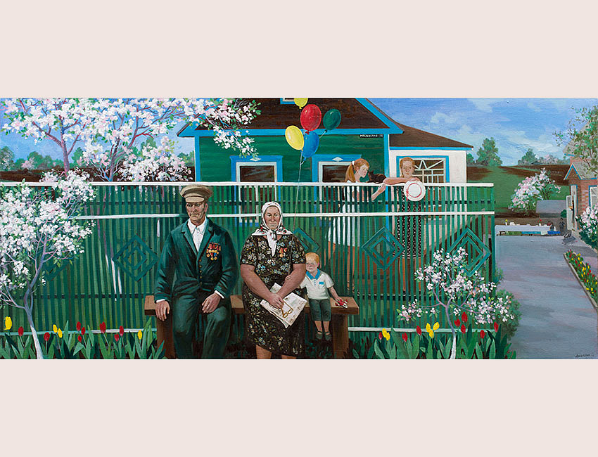 Мирное небо, 93х220, хм, 2015 г.