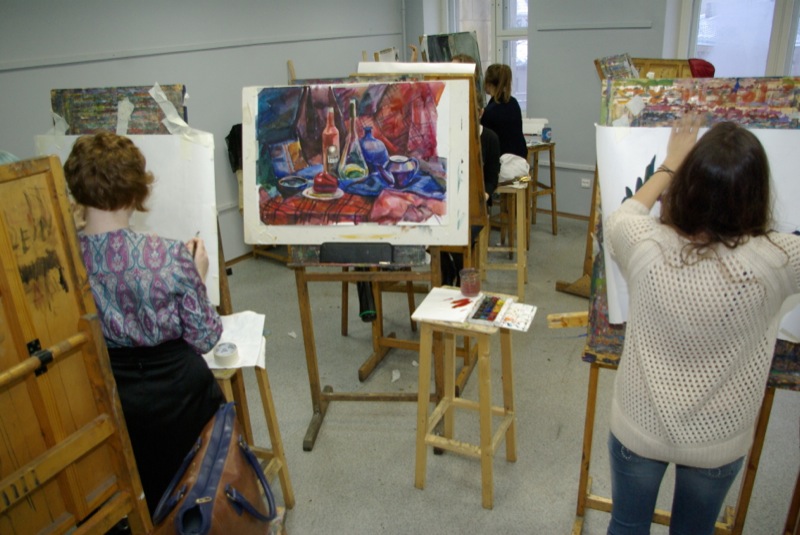 Учебная аудитория кафедры рисунка и живописи
