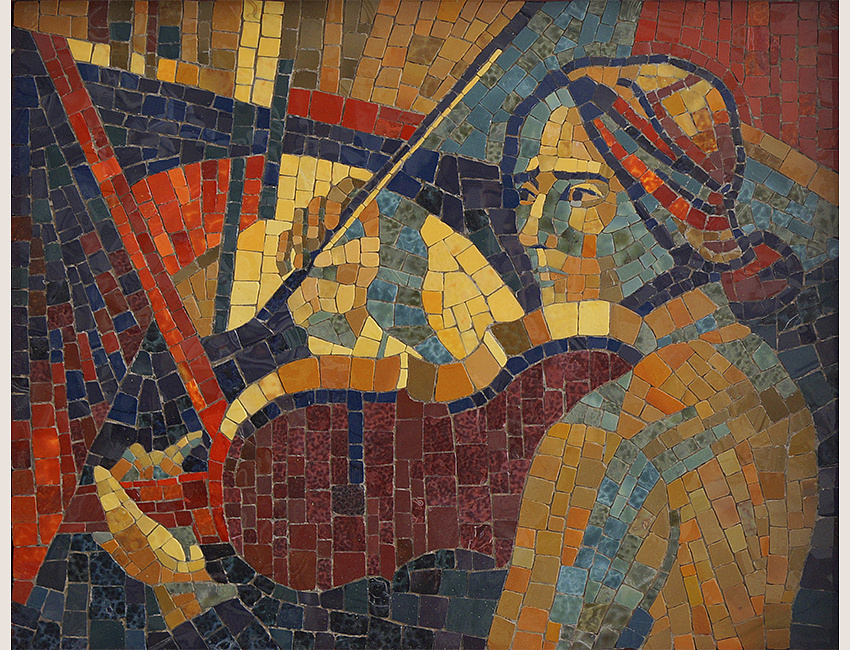 Волкова Д. Скрипачка. Мозаика. Преподаватель Баранова И. И.